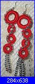 alcuni miei lavori all'uncinetto Anapaola-orecchini-rossi-jpg