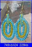 alcuni miei lavori all'uncinetto Anapaola-orecchini-turchesi-gialli-jpg
