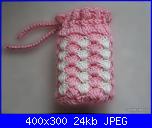 Portacellulari & Co.-portacellulare-tubolare-rosa-bianco-jpg