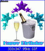 1, 2, 3, 4 ....Buon Compleanno!-scritta-bottiglia-champagne-gif