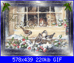 Buon Natale & Felice anno nuovo-finesstra-mici-e-uccellini-felz-natal-gif