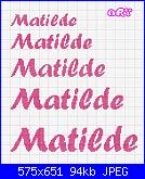 Scritta x lenzuolino: "Ninna Nanna", "Sogni d'oro" o "Buonanotte"!-matilde-scritta-jpg