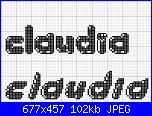 Nome Claudia a semicerchio-claudia-1-jpg