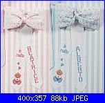 scritta "è nato Gabriele" x fiocco nascita-11w027-jpg