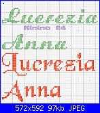 Nomi in vari tipi di corsivo: *  Lucrezia e Anna*.......-anna1-jpg