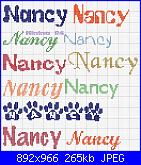 Il font di "Benvenuto Samuele"-nancy-jpg