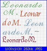 Scritta nome * Leonardo.  M *-l-m-2-jpg