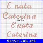 Scritte  per fiocco:  * E' nato Giulio è nata Caterina*-caterina-3-jpg