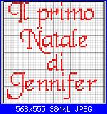 scritta per bavaglia: ."il primo natale di jennifer"-jennifer_1-jpg