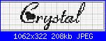 Nome Krystal con alfabeto fiolex-crystal-jpg