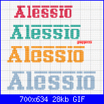 Nomi * Filippo Francesco Alessio Andrea Alessandro Luca* con font Ferrorosso e altri-alessio-gif