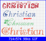 Nome  * Christian* con alfabeto cuoricini-christian-gif