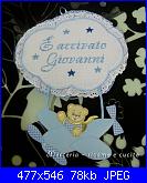 Fiocco nascita nuvola/orsetto con aereoplano - natalia-coccarda-fiocco-nascita-aeroplano-per-giovanni%5B1%5D-jpg