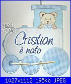 Per Natalia "è nato Cristian"-fiocco-trenino-jpg