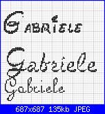 Scritta nome * Gabriele* in 3 caratteri diversi.......-l-jpg