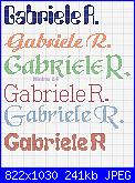 Scritta nome * Gabriele* in 3 caratteri diversi.......-gabriele-jpg