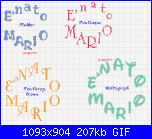 Scritta per fiocco.....* E' nato Mario*-nato-mario-gif