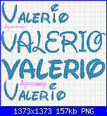 Nome *Valerio* in carattere "walt"-valerio-png