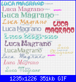 Nome:* Luca M...* Mi piacerebbe nel carattere Disney o in corsivo......-luca-magrano-gif