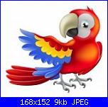 richiesta schemi uccelli stile cartoon-18653591-illustration-happy-red-cartoon-macaw-parrot-pointing-his-wing-jpg