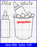 Asciugamani coordinate-biberon-cin-cin-gif