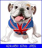 Schema bulldog più scritta-28458353-english-bulldog-wearing-coat-symbol-english-flag-jpg