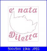 è nata Diletta - font Prime Script Alphabet-%C3%A8-nata-diletta-jpg