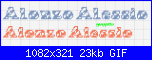 Nome * Alonzo Alessio* con font  clipz carousel-alessio-gif