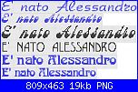 "E' nato Alessandro"-png