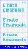 Scritta "E' nato Emanuele"-emanuelee-jpg