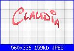 Nome Claudia a semicerchio-claudietta-jpg