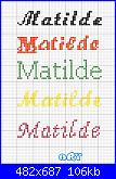 Schema per nome * Matilde*-matilde-jpg