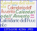 scritta "calendario dell'avvento-calendario-della-jpg