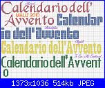scritta "calendario dell'avvento-calendario-della-jpg
