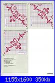 Proposta per una tovaglia ricamata  a punto croce  da trasformare in sal-tovaglia-fucsia-6-jpg