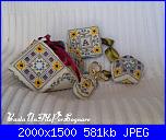 Foto Sal biscornu bours e relativo set ricamo-anastasiaportaforbici2-jpg