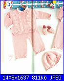 cerco schemi di lavori ai ferri per corredino neonato-completino-rosa-46-jpg