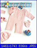 cerco schemi di lavori ai ferri per corredino neonato-completino-rosa-jpg