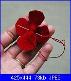 fiori rosa fiori di feltro - tutorial e cartamodelli --passaggio7-jpg