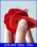 fiori rosa fiori di feltro - tutorial e cartamodelli --passaggio14-jpg