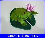 il mio primo lavoro in feltro...cosa ne dite?-rana-jpg