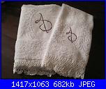 le iniziali intrecciate A D di baby1264-asciugamani1-jpg