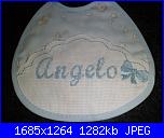 Ricami eseguiti usando gli alfabeti e le scritte preparati da  Malù-bavetta-jpg