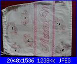 Ricami eseguiti usando gli alfabeti e le scritte preparati da  Malù-sacchetto-asilo-alessia-jpg