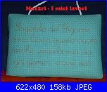 Ricami eseguiti usando gli alfabeti e le scritte preparati da  Malù-angelo-r-jpg