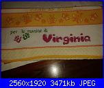 Ricami eseguiti utilizzando le scritte preparate da Dolce-20150212_132954-jpg