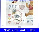 Alfabeto / sampler di Winnie The Pooh-sampler-bl72070-3-jpg