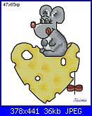 Animali simpatici-topo-formaggio-2-jpg