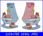 Quadri nascita-culla-bimba-bimbo-jpg