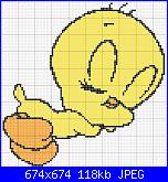 Looney Tunes: Titti / Tweety, Gatto Silvestro-titti-che-dorme-jpg